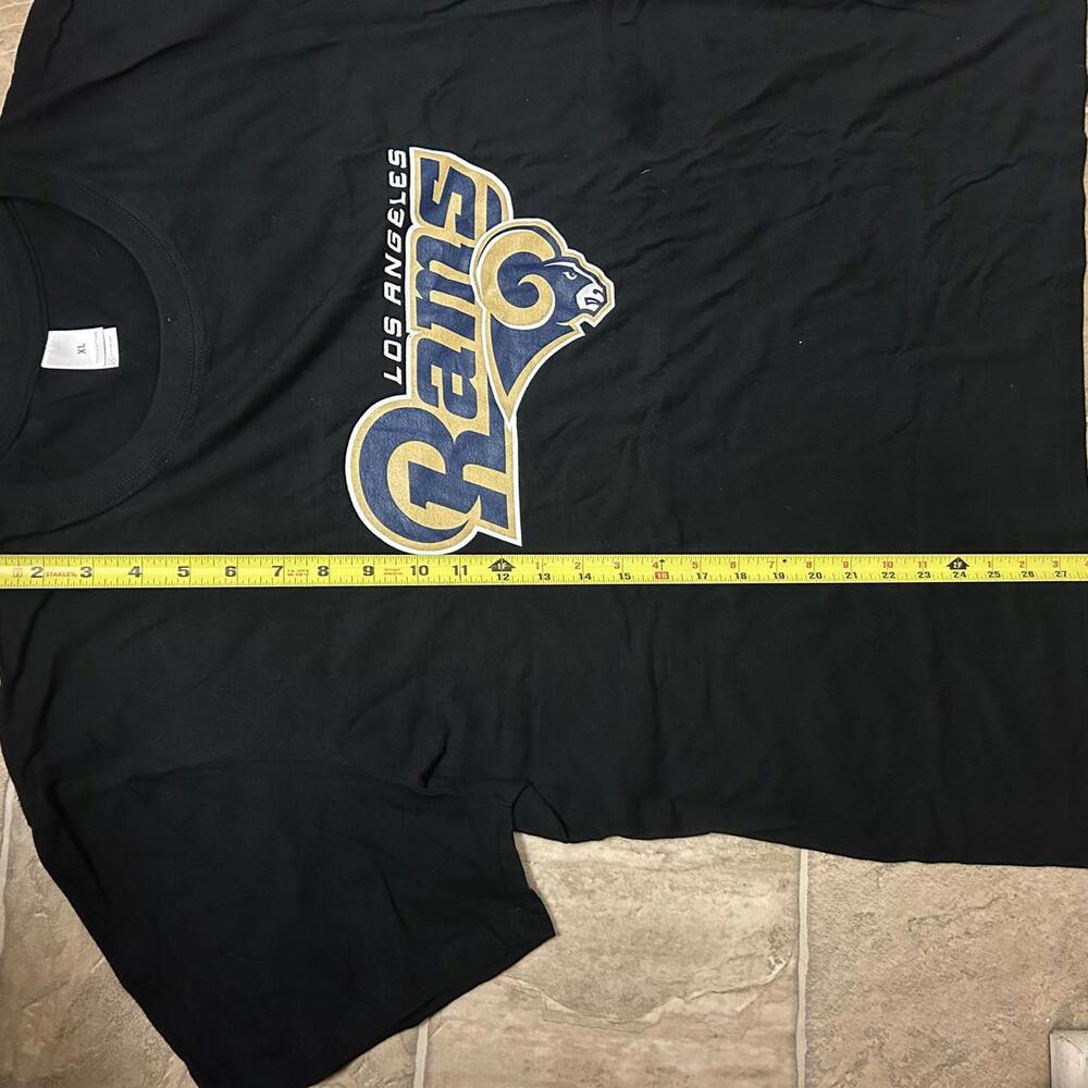 Los Angeles Rams NFL Mens Black T Shirt Size XL NWOT Football Fan Gear - Picture 5 of 5